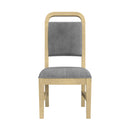 Ridgemont Dining Side Chair with Grey Fabric in Natural (2 Per Carton) - Michael's Discount Furniture