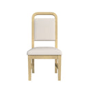 Ridgemont Dining Side Chair with White Fabric in Natural (2 Per Carton) - Michael's Discount Furniture