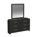 Ridgemont Storage Bedroom Set in Black with Grain - Michael's Discount Furniture