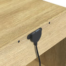 Ridgemont End Table with USB in Natural - Michael's Discount Furniture