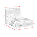Ridgemont Storage Bed in Black with Grain - Michael's Discount Furniture