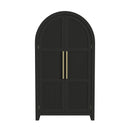 Ridgemont Large Bookcase in Black with Grain - Michael's Discount Furniture