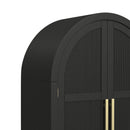 Ridgemont Large Bookcase in Black with Grain - Michael's Discount Furniture