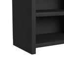 Ridgemont Open Bookcase in Black with Grain - Michael's Discount Furniture