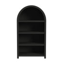 Ridgemont Open Bookcase in Black with Grain - Michael's Discount Furniture