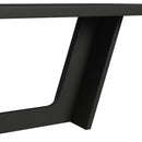 Ridgemont Rectangular Dining Table in Black with Grain - Michael's Discount Furniture