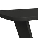 Ridgemont Rectangular Dining Table in Black with Grain - Michael's Discount Furniture