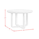 Ridgemont Standard Height Dining Set in Natural-Table and Four Chairs - Michael's Discount Furniture