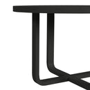 Ridgemont Round Dining Table in Black with Grain - Michael's Discount Furniture