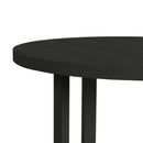 Ridgemont Round Dining Table in Black with Grain - Michael's Discount Furniture