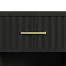 Ridgemont Server in Black with Grain - Michael's Discount Furniture