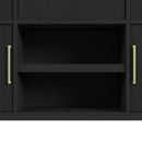 Ridgemont Server in Black with Grain - Michael's Discount Furniture
