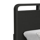 Ridgemont Storage Bed in Black with Grain - Michael's Discount Furniture