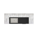 Rogen Rustic Bar Table with Ice Tray, USB and Power in Rustic White - Michael's Discount Furniture