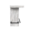 Rogen Rustic Bar Table with Ice Tray, USB and Power in Rustic White - Michael's Discount Furniture