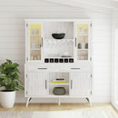 Rogen Rustic Buffet in Rustic White - Michael's Discount Furniture