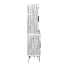 Rogen Rustic Buffet & Hutch with LED in Rustic White
