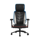 Rollins Gaming Chair with LED and Speaker in Black and Khaki - 3A Packing - Michael's Discount Furniture