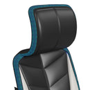 Rollins Gaming Chair with LED and Speaker in Black and Khaki - 3A Packing - Michael's Discount Furniture