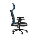 Rollins Gaming Chair with LED and Speaker in Black and Khaki - 3A Packing - Michael's Discount Furniture