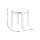 Rosamel Round End Table in Ash Brown - Michael's Discount Furniture