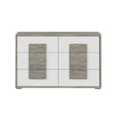 San Matteo 6-Drawer Dresser in Dual Tone - Michael's Discount Furniture