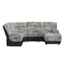 Santorini Armless Chair in Dillon/Shire Grey - Michael's Discount Furniture