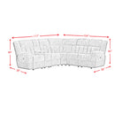 Santorini 6PC Motion Sectional Set in Dillon/Shire Grey - Michael's Discount Furniture