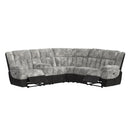 Santorini RHF Power Motion Recliner in Dillon/Shire Grey - Michael's Discount Furniture