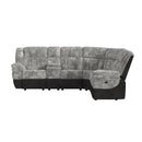 Santorini 6PC Motion Sectional Set in Dillon/Shire Grey - Michael's Discount Furniture