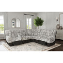 Santorini RHF Power Motion Recliner in Dillon/Shire Grey - Michael's Discount Furniture