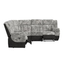 Santorini 6PC Motion Sectional Set in Dillon/Shire Grey - Michael's Discount Furniture