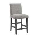 Seneca Counter Side Chair with Grey Fabric in Grey (2 Per Carton) - Michael's Discount Furniture