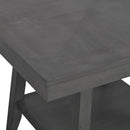 Seneca Counter Height Dining Set in Brown-Table and Four Chairs - Michael's Discount Furniture