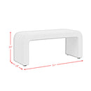 Seqouia Bench With 2 Stools in Ching Cream - Michael's Discount Furniture