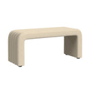 Seqouia Bench With 2 Stools in Ching Cream - Michael's Discount Furniture