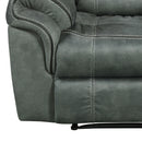 Sorrento Motion Loveseat with Console in FB367 Charcoal - Michael's Discount Furniture