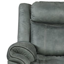 Sorrento Motion Loveseat with Console in FB367 Charcoal - Michael's Discount Furniture