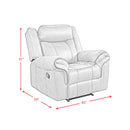 Sorrento 3PC Living Room Set in FB367 Charcoal-Sofa, Loveseat & Recliner - Michael's Discount Furniture