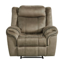 Sorrento Glider Recliner in T101 Brown - Michael's Discount Furniture