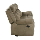 Sorrento Motion Sofa with Dropdown in T101 Brown - Michael's Discount Furniture