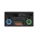 St. Cloud Fireplace with Sound System in Black - Michael's Discount Furniture