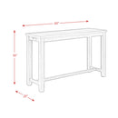 Stone Occasional Bar Table Single Pack (Table + Three Stools) 3A Packing