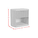 Sylvie 1-Drawer Nightstand with Touch Light in Dark Brown LED - Michael's Discount Furniture