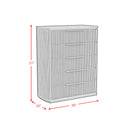 Sylvie 5-Drawer Chest in Dark Brown - Michael's Discount Furniture