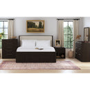 Sylvie UPH Bedroom Set with White Fabric - Michael's Discount Furniture