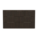 Sylvie 7-Drawer Dresser in Dark Brown - Michael's Discount Furniture
