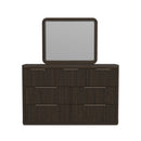 Sylvie Dresser and Mirror Set in Dark Brown - Michael's Discount Furniture