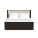 Sylvie UPH Bed with White Fabric - Michael's Discount Furniture