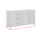 Tobias 6-Drawer Dresser in Black - Michael's Discount Furniture